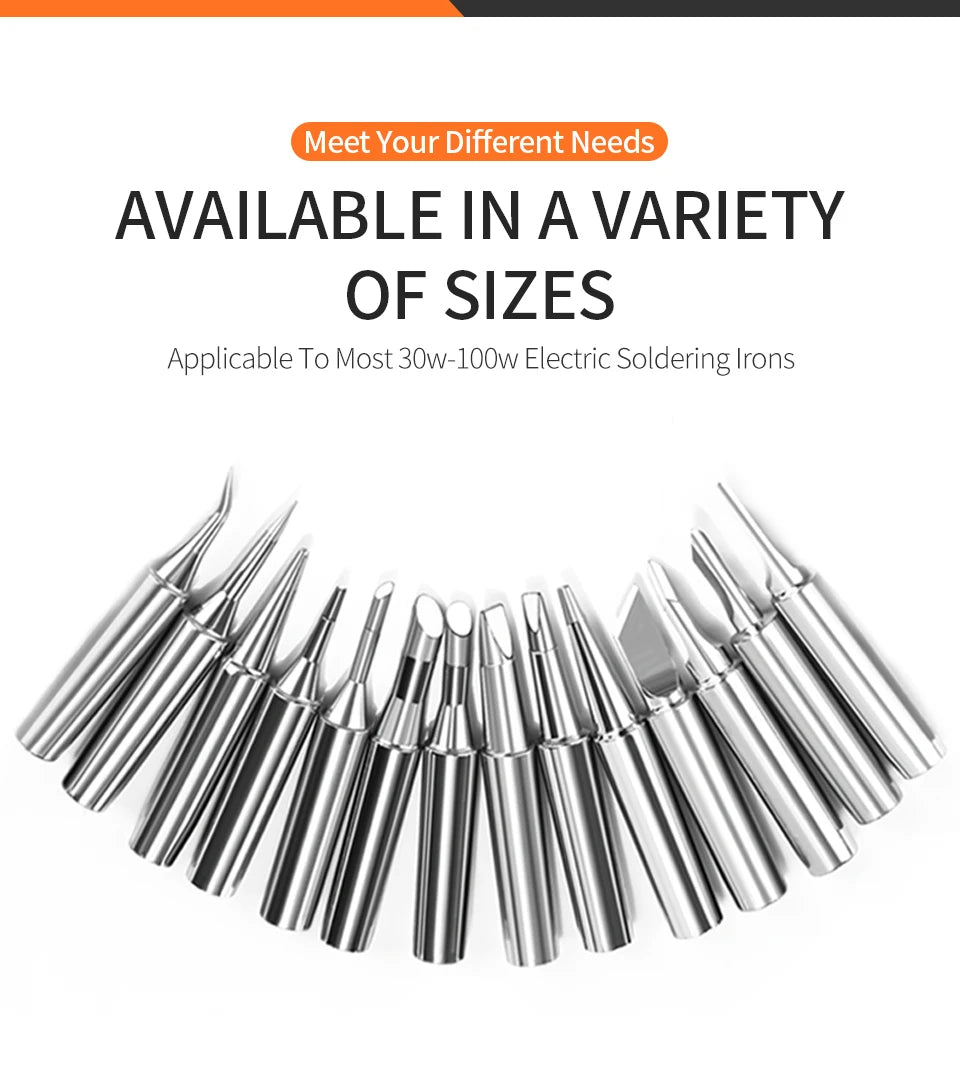 Handif 900M Soldering Iron Tips Lead-Free Pure Cooper Soldering Station Sting 900m Fit 936/937/938/969 Solder Station