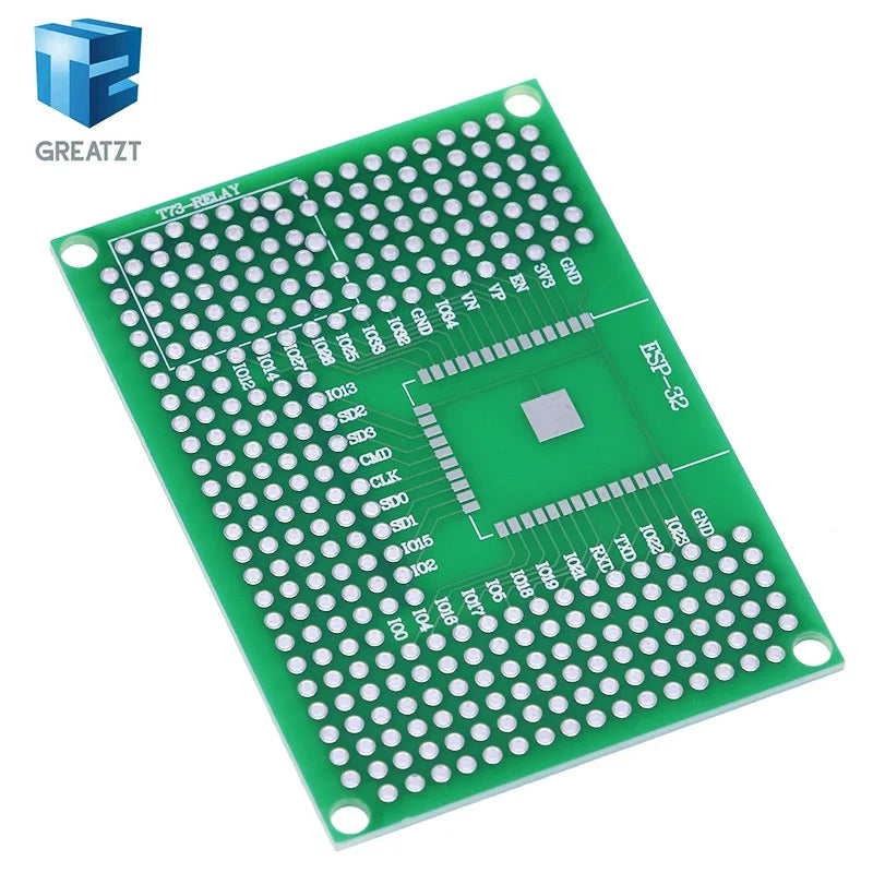 5x7CM Double Side Prototype PCB Board Breadboard Protoshield For Arduino Relay ESP8266 WIFI ESP-12F ESP-12E ESP32 ESP32S