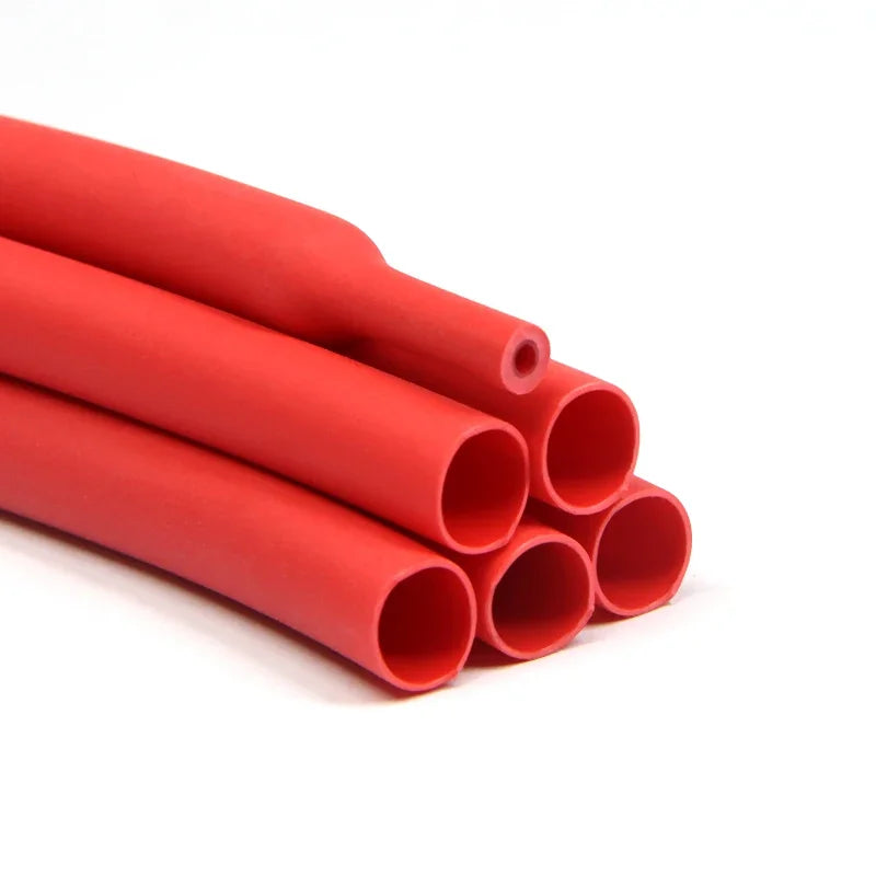 3:1 Red With Glue Heat Shrink Tube Dual Wall Tubing 1.6mm ~ 39mm Diameter Polyolefin Insulated Adhesive Lined Shrink Wrap Sleeve