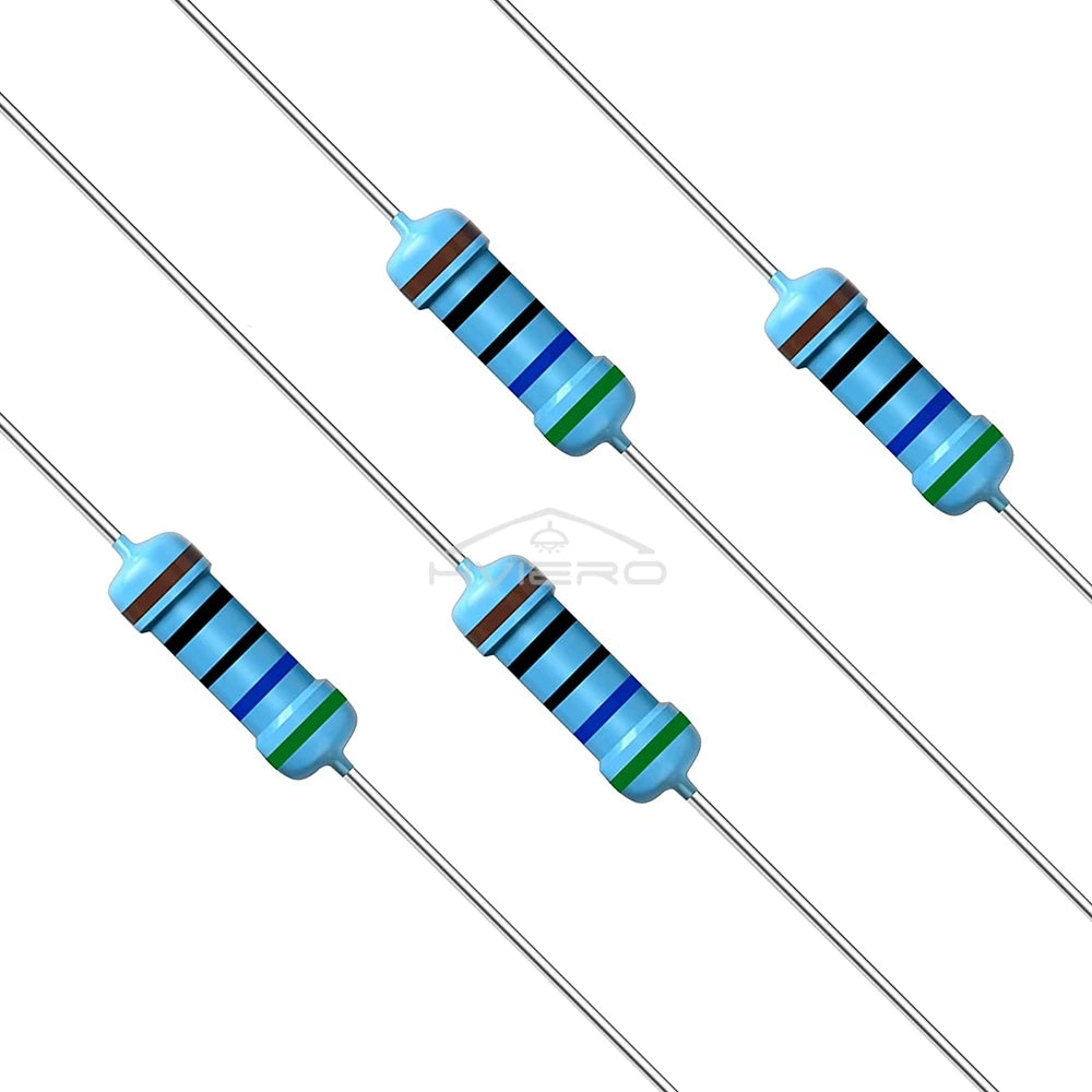 100Pcs 560 Ohm Resistors 1% 1/4W Cylinder Ideal Carbons Direct Insertion For LEDs Bulk Braiding Film Powerful Protection Circuit