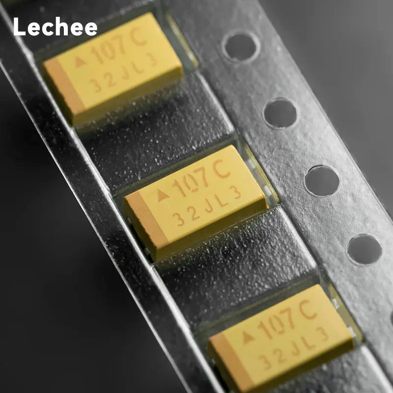 5pcs/lot 10V 16V 100uF 6032 Type C Chip Tantalum capacitor TAJC107K010RNJ TAJC107K016RNJ 107C 107A New original