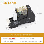 ENMG G2RL-1-E/G2RL-2 DIN Rail Relay 16A 24VDC SPDT LED Indicator Compact Electromagnetic Relay with Surge Protection TVS