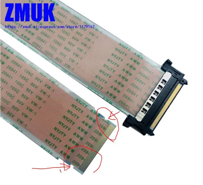 51Pin I-PEX 8K HDTV LVDS TV Ribbon Cable AWM 20941 105C 90V VW-1
