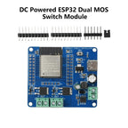 DC 5-60V 2/4 Way Mos Switch Module On-Board Esp32-32E Module Wifi Bluetooth ESP Development Board Type C