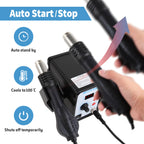 FEITA 858D Hot Air SMD Rework Station Digital Soldering Heat Gun Tool Kit with 3 Nozzles, 1 Heating Element, Extras Accessories
