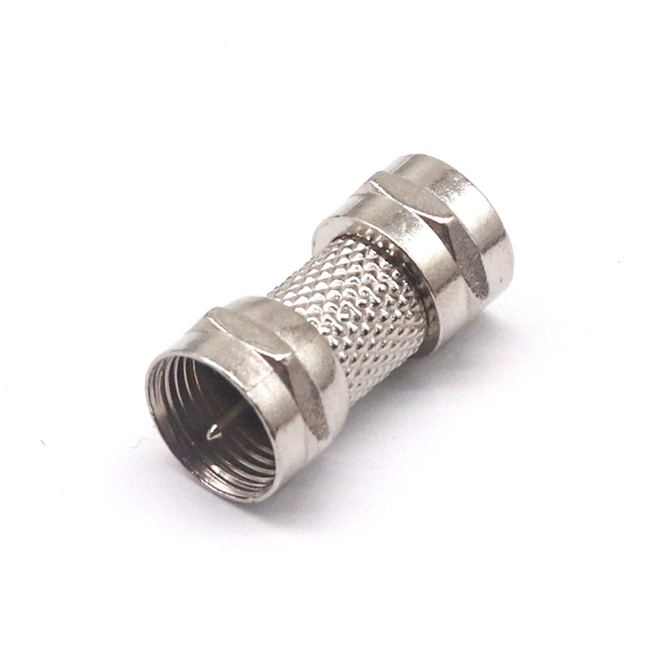 5pcs British F-head zinc alloy direct connection 90 degree elbow cable TV inch docking F tee four-way F-JKK