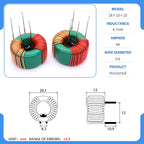 18x10x10 50/80uH 1/2/4/4.7/5/10/20/22/40/45/50mH magnetic ring common mode inductor common mode filter choke