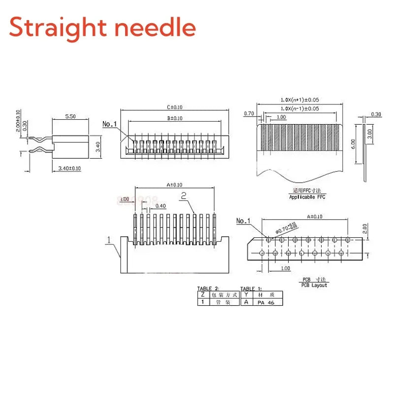 10Pcs 1.0mm FPC/FFC Connector LCD Flexible Flat Cable Socket Double Row 4/5/6/7/8/9/10/11/12/14/16/18/20/22/24/26/28/30/31 Pin