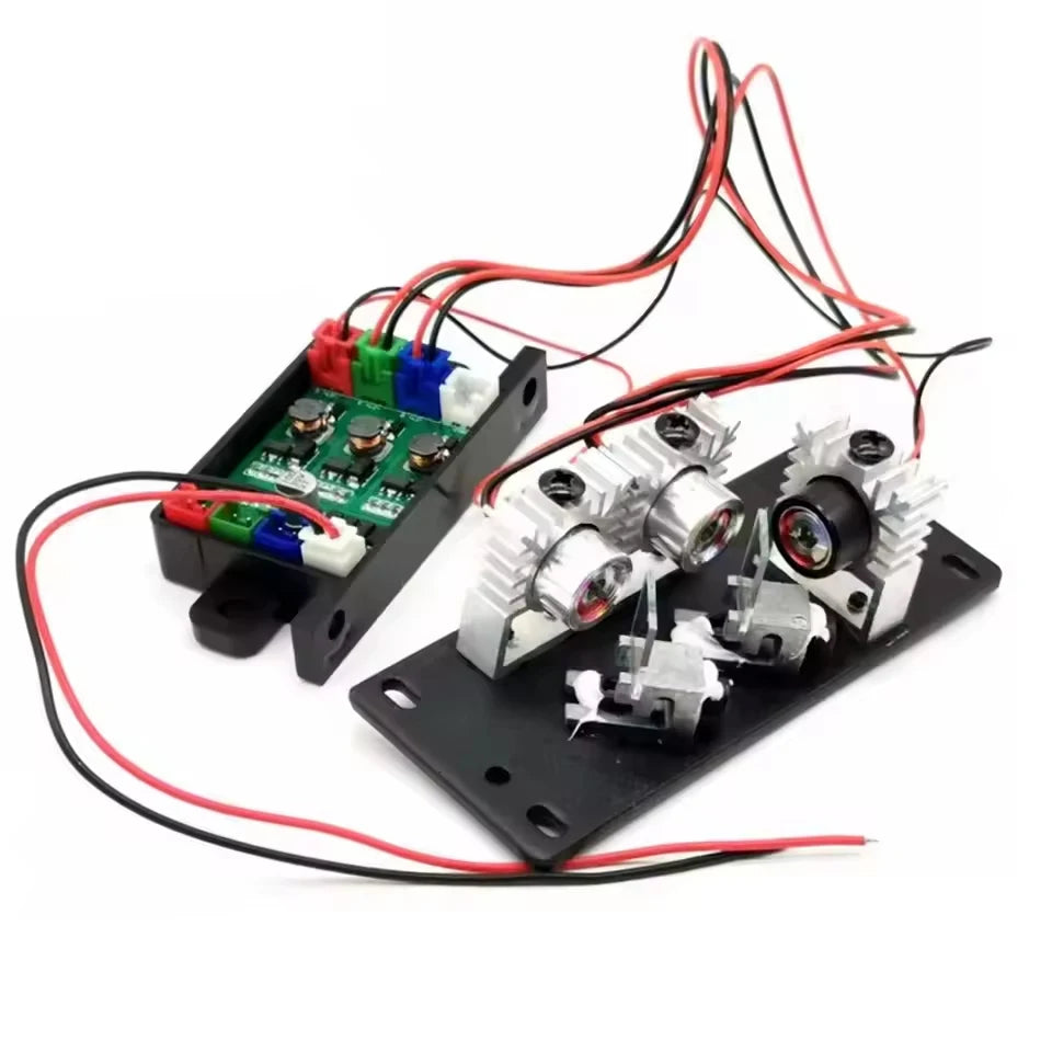 500mW RGB Laser White Lighting Red/Green/Blue Diode Integrated with 12V Driver TTL DIY Woodwork PartsY