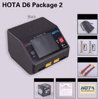 HOTA D6 DC650W 15A Dual Smart Charger Maximum current 1600mA Built-in Micro USB for 1-6S Lipo LiHV/NiZn/Nicd/NiMH Battery