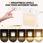 Night Light Motion Sensor With LED Light EU/US Plug Lamps Children'S Night Light Wireless Night Lamp For Bedside Table Bedroom