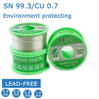 JINHU Sn99.3 Cu0.7 50G/100G/250G Lead Free Solder Wire Tin 0.5/0.6/0.8/1.0/1.2/2.0mm Rosin Core Solder Welding Soldering Iron