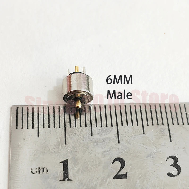 4/5/6/7/8/10mm Circular Magnetic 2Pin Male And Female Pogo Pin Connector 12V 2A Gold-plated For DIY Charging Of Smart Watches