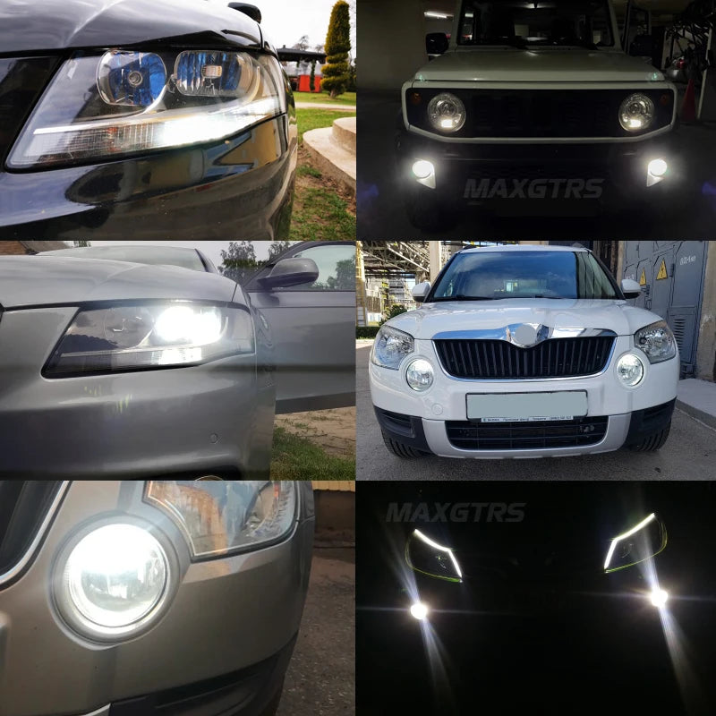 2X P13W SH23W PSX26W 4014 3030 Led DRL Auto Fog Lamps Canbus Car Daytime Running Light  For 2008-2012 Audi A4 Q5 Skoda Mazda CX5