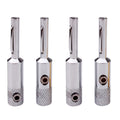 YYTCG- Connector Corrosion resistant banana plugs, audio, video, amplifiers, speakers, cable jacks, 4Pcs