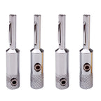 YYTCG- Connector Corrosion resistant banana plugs, audio, video, amplifiers, speakers, cable jacks, 4Pcs