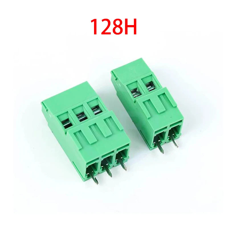 (10 pcs) KF128H KF128L KF128HL 5.0mm 5.08mm Screw PCB Terminal Block Double Row Double Layer High/Low AM128L 128H - 5.0 / 5.08