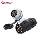 CNLINKO LP20 2/3/4 Pin IP68 Waterproof Quick Circular Connector Panel Mount Electrical Power Connector for Outdoor Eqiupments