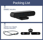 ORBBEC ASTRA Pro 3D Depth Camera Module 0.6-8M Range For AI Robot Raspberry PI Drones Development Face Recognition With ROS1ROS2