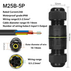 IP68 Waterproof Joint Wire Quick Connection Connector 2 3 4 Pin Solderless LED Lamp Electric Wiring Outdoor Rainproof Terminal