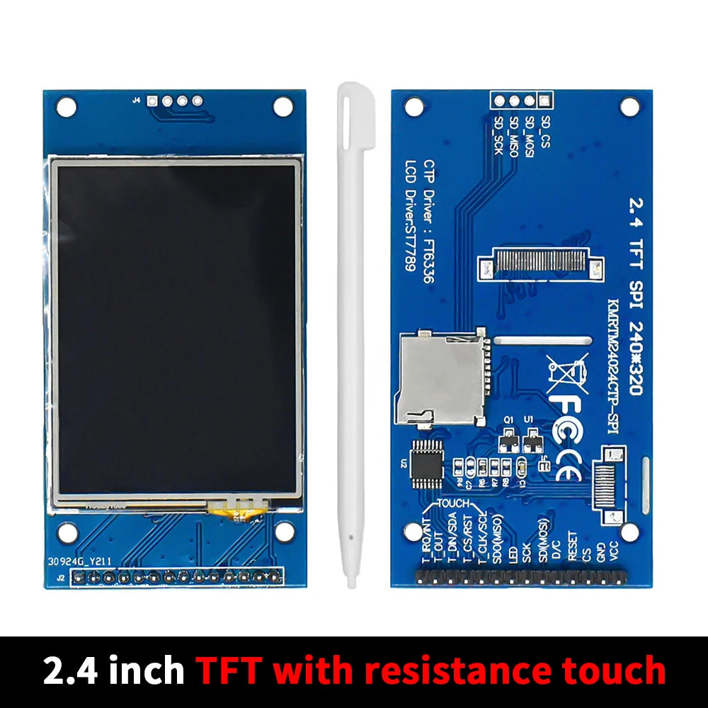 New 2.4 inch capacitive touch screen module IPS HD SPI serial LCD capacitive screen ST7789 driver
