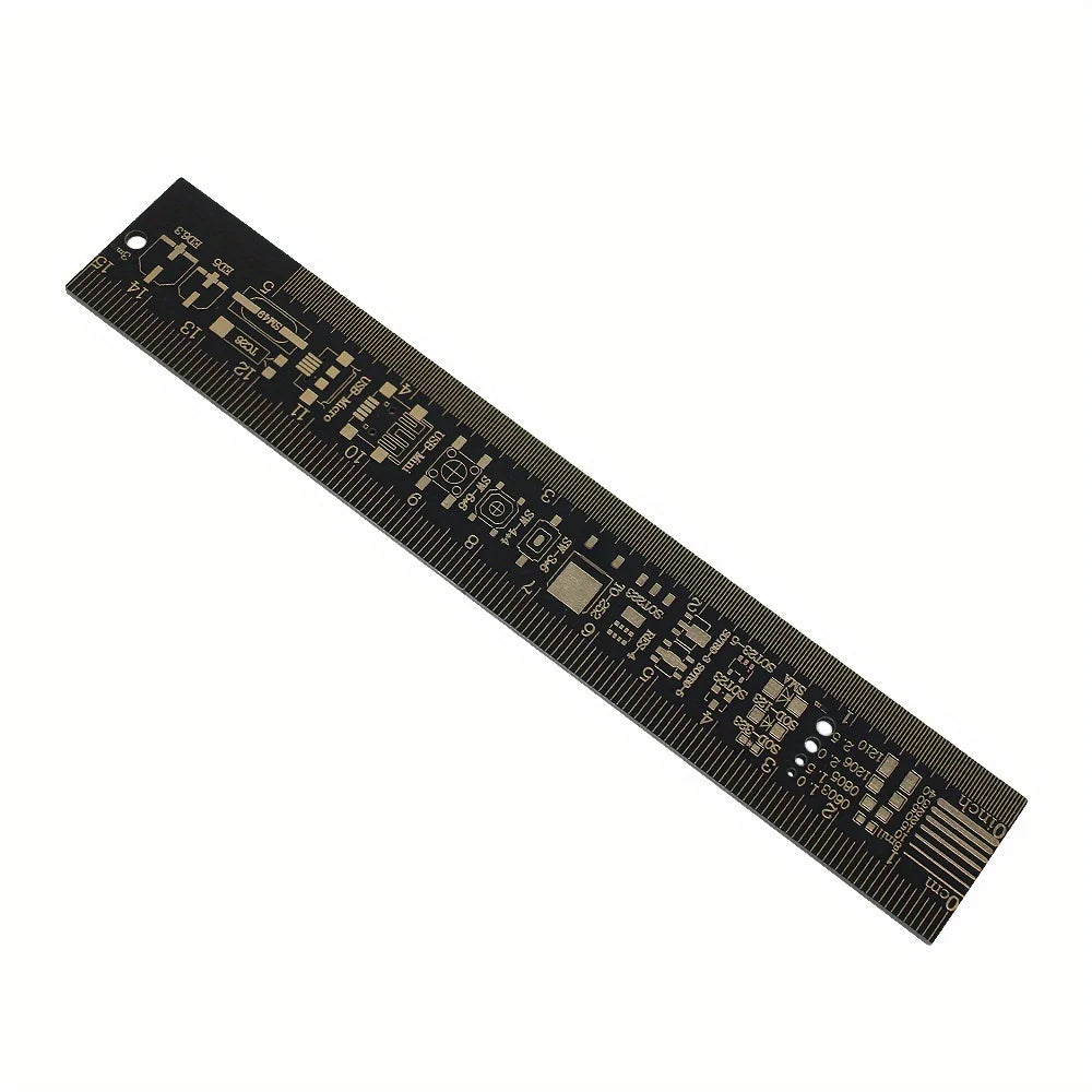 1/3pcs: Multifunctional B-Scale PCB Ruler with Units - Ideal for Engineers, Electronics Enthusiasts, and DIY Projects 15/20/25CM