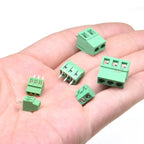 10PCS KF120/KF128 2.54/3.81/5.0/5.08 Pitch 2P/3P straight pin pcb screw terminal block connector 2PIN 3PIN 2.54MM/3.81MM/5.08MM/