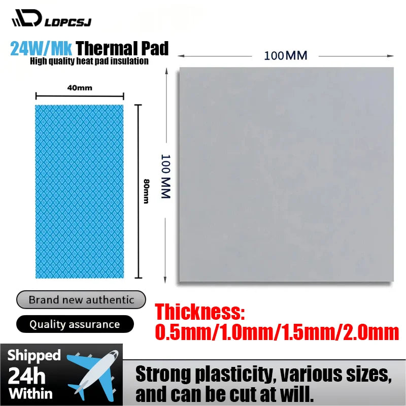 LDPCJ Thermal Pad CPU/GPU Graphics Card Motherboard high-performance Pad Heat Dissipation Silicone Pad Multi-Size