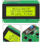LCD2004+I2C LCD2004 20x4 2004A Blue Green Screen Character LCD IIC Serial Interface Adapter Module for Arduino