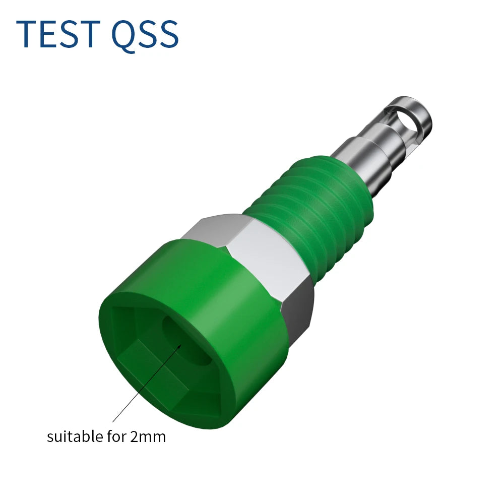 QSS 10PCS 2MM Banana Socket Banana Plug Jack Electrical Connector Terminal Test Hole Electrical Tool