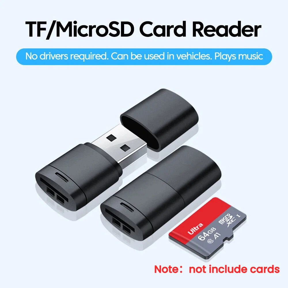 Mini TF Card Reader USB2.0 To TF Memory Card Adapter For PC Laptop Accessories High Speed MicroSD In Car Cardreader