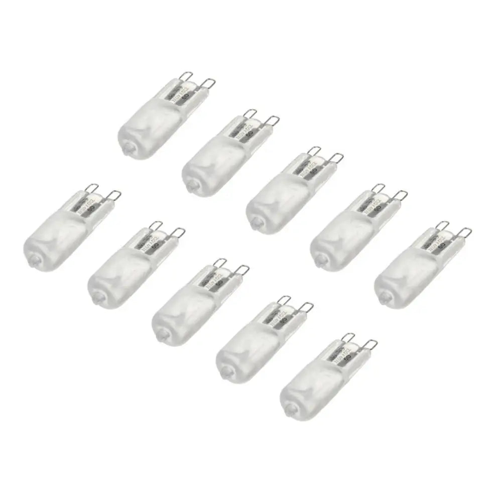 10pcs/lot G9 220-240V 40W Portable Warm White Halogen Bulb Light Lamp 3000-3500K Globe 230V Capsule Clear Bulbs