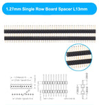 50pcs 1.27mm 1x50P Extra Long Pin L11-15-20-27mm Straight Single Row Double Plastic PCB Board Spacer Male Header Connector