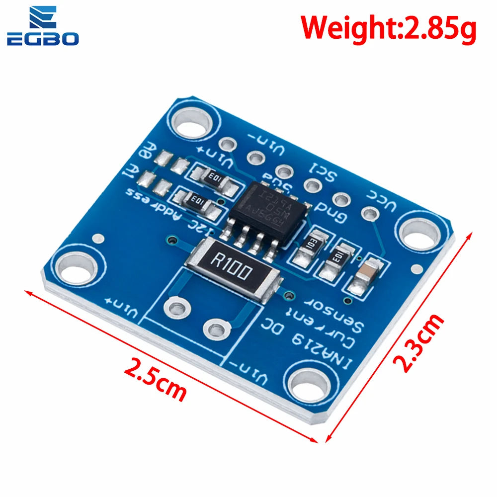 1~5PCS EGBO INA219 I2C Zero Drift Bi-directional Current Power Supply Sensor Breakout Monitoring Module