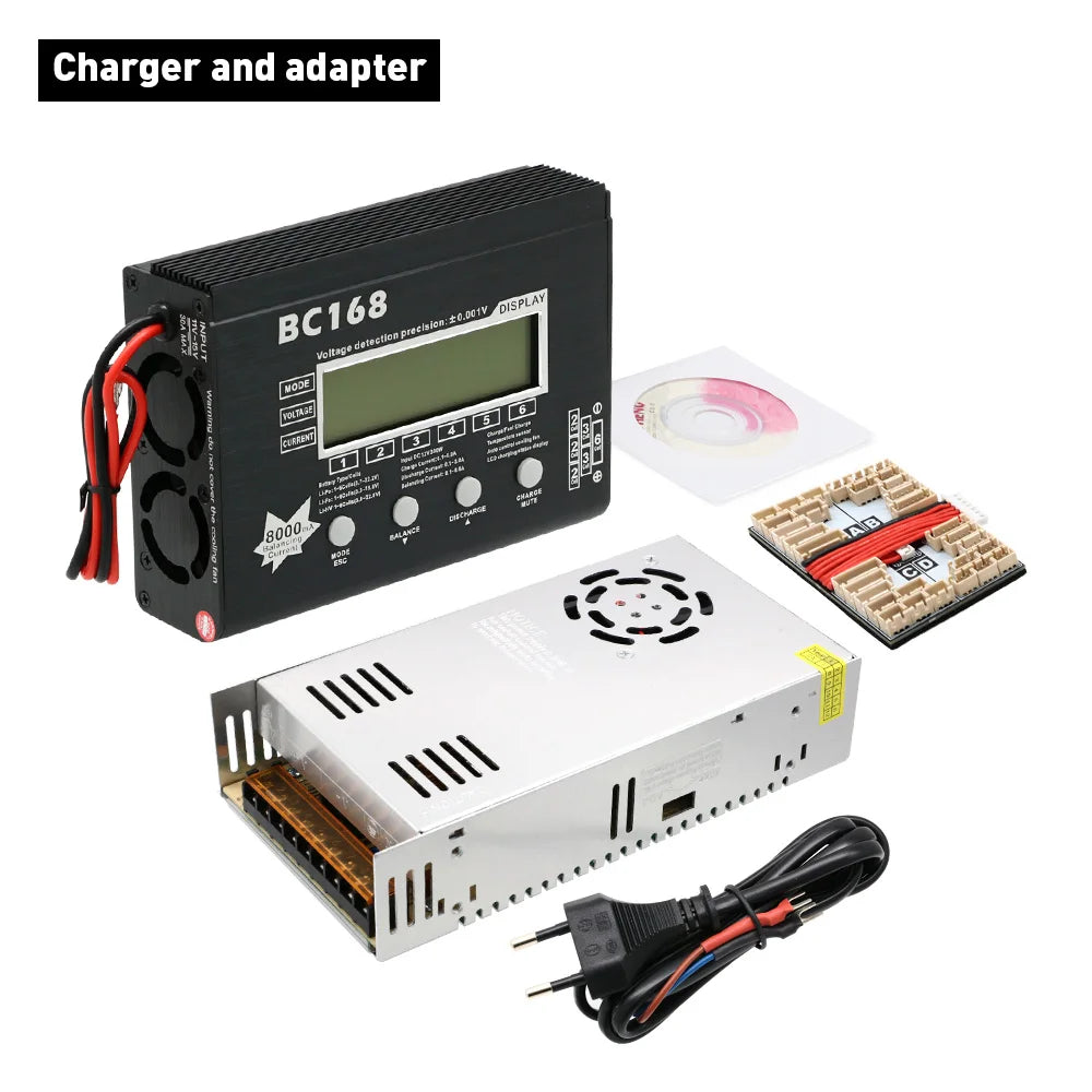 AOK BC168 1-6S 8A 200W Super Speed LCD Intellective Balance Charger/Discharger for Lipo Battery Rc Toys