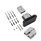 1 Set 50A Twin Dual Flush Mount Bracket For Anderson Plug Connector Flush Mounts Brackets Panel Cover For Caravan Yacht Panels