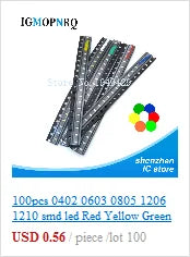 1Reel 4000pcs 0603 SMD LED  light  Yellow Red  Green Blue White new and