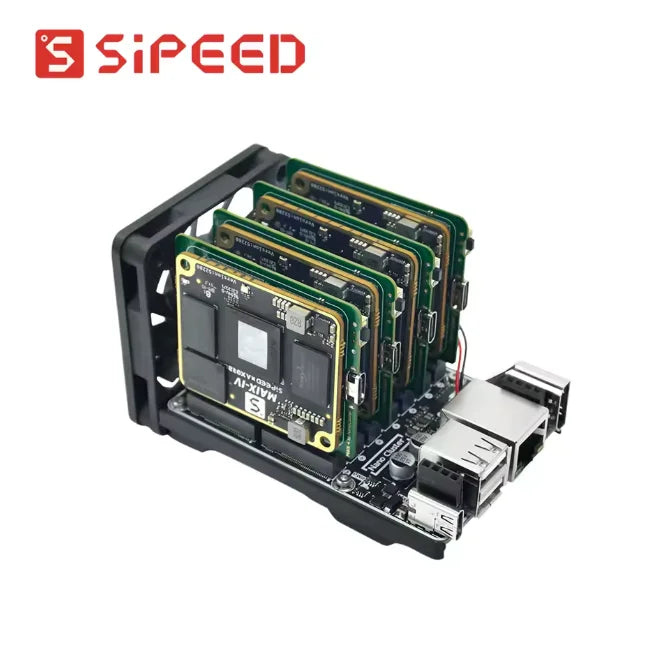 Sipeed NanoCluster 7-Node CM4/CM5 Mini Server - Compact Kubernetes K3S Edge AI Homelab for Raspberry Pi Cluster