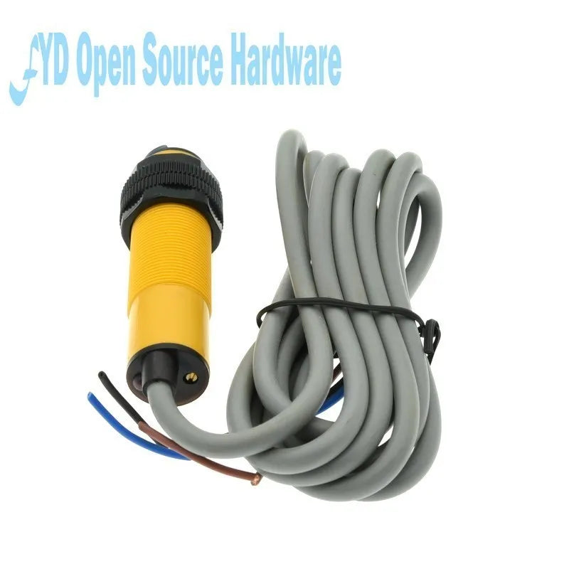 Smart Car Robot E18-D80NK Infrared Obstacle Avoidance Photoelectric Sensor Proximity Switch 3-80cm Detection Range Adjustable