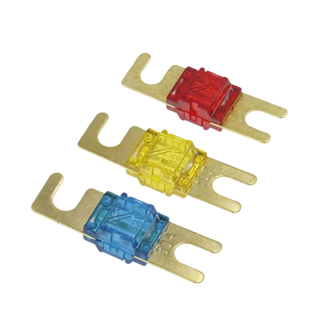 ANL Gold Plated Stud Car Fuses Mini Car Stereo Audio AFS Fuse 20A 30A 40A 50A 60A 70A 80A 100A 125A 150A 32V Auto Fuse Fuses Hot