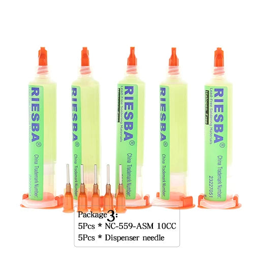 RIESBA NC-559-ASM The high quality solder paste solder paste flux oil cylinder welding needle mouth
