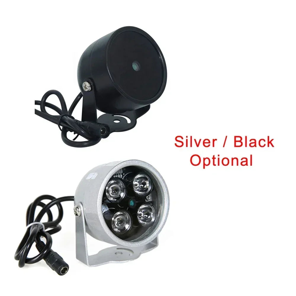 2023 4 Array LEDs IR Illuminator Light 850nm Infrared Waterproof Night Vision CCTV Fill Light DC 12V For CCTV Security Camera