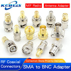 2PCS SMA Male Female to BNC Male Female Adapter SMA to BNC Connector for Wireless LAN Device, Coaxial Cable, Radio Antenna Adapt