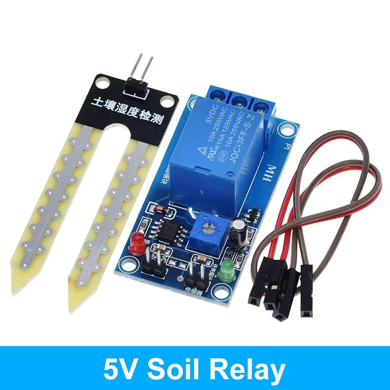 Capacitive Soil Moisture Sensors Module / Soil Humidity Digital Display Relay Control Module Automatic Watering TZT For Arduino