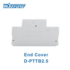 10Pcs PTTB 2.5 Push-in Double Level Din Rail Terminal Block 2 Layer 2.5mm² Plug Electrical Wire Connector PTTB2.5