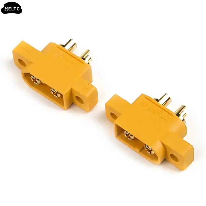 5pcs XT60E-M Mountable XT60 Male Plug Connector Model Aircraft Power Battery Plug Fixed Version Male XT60E1-M