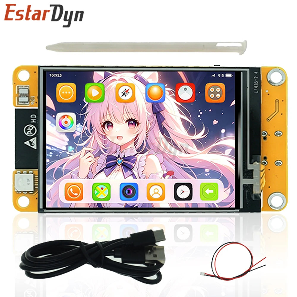 Estardyn ESP32 2.4" Capacitive Touch Display 240x320, TFT LCD Module WiFi Bluetooth LVGL HMI for IoT