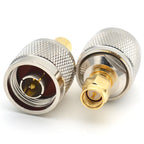 RF Coaxial N to SMA Connector N Male to SMA Male Plug Adapter Brass NJ - SMAJ
