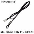 NTC Temperature Sensor Temperature Measurement Thermistor 10K B3950 1% M3M4M5M6M8M10 Inverter Fan Wire Ear Fixed Probe