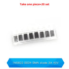 20PCS M1 M2 M4 M7 S4 SMA 1A 1N4001 4002 4004 4007 SS12 SS310 RS1M RS2M ES1D ES1J US1M SMD Schottky Rectifier Diode DO-214AC